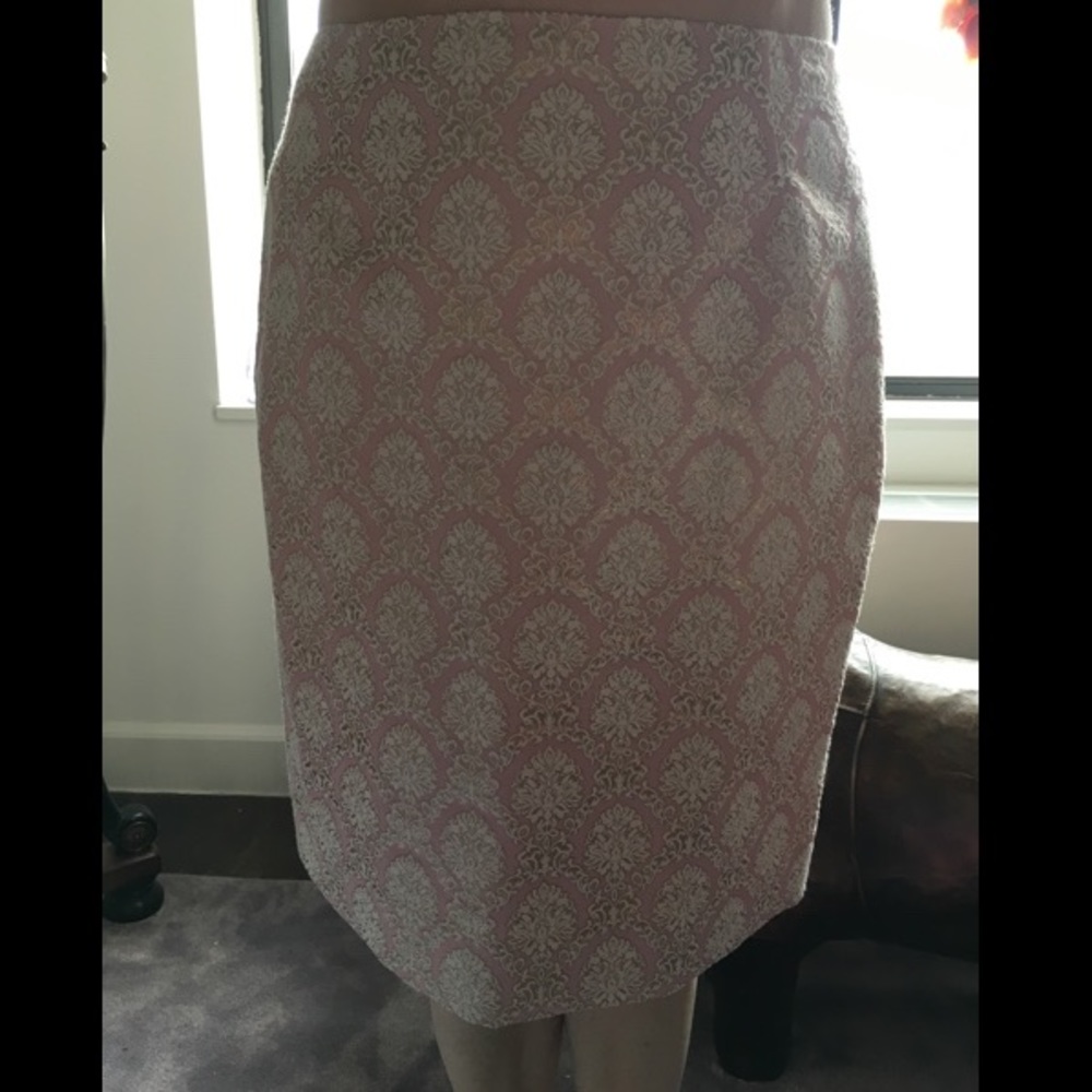 etcetra knee length pink skirt